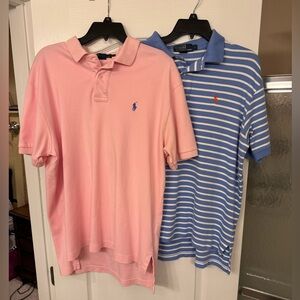 Ralph Lauren Pink and Blue Polo Shirts